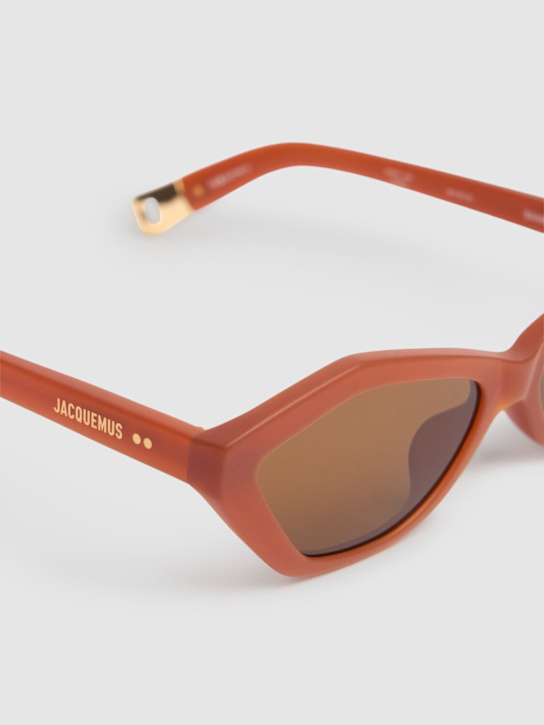 Jacquemus Womens Brown Jac42c10sun Bambino Diamond-frame Acetate Sunglasses