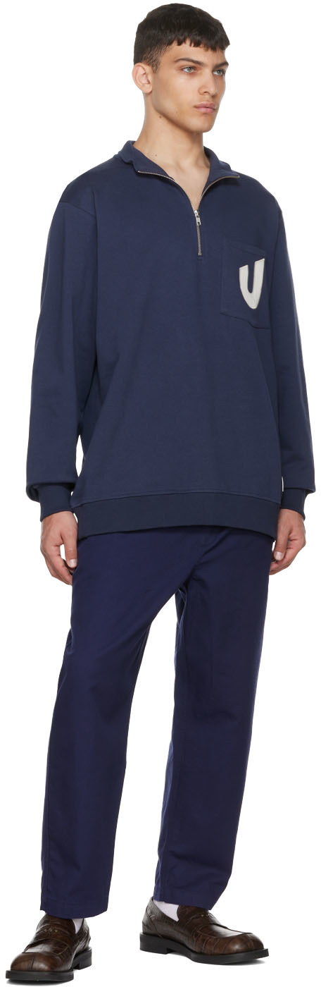 Shop Ymc You Must Create Logo Sweater In Blue