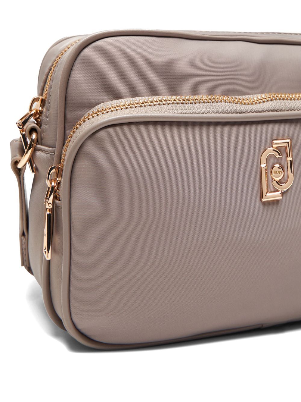 Liu •jo Nylon Crossbody Bag In Nude