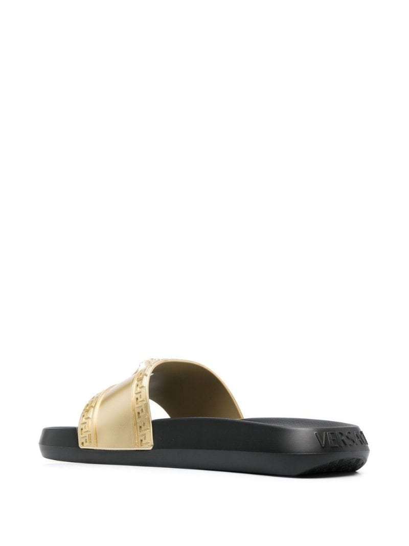 Versace Medusa Head Pool Slides In Black