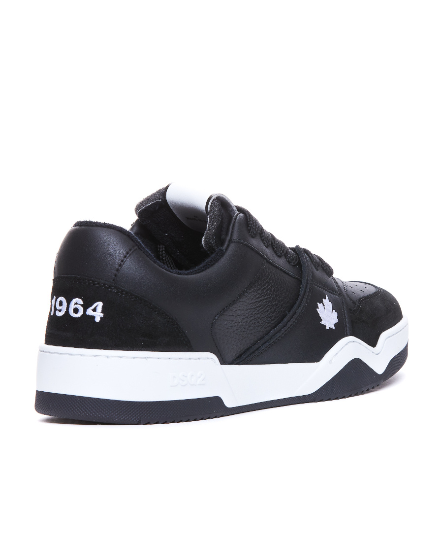 Dsquared2 Spiker Low-top Sneakers In Black
