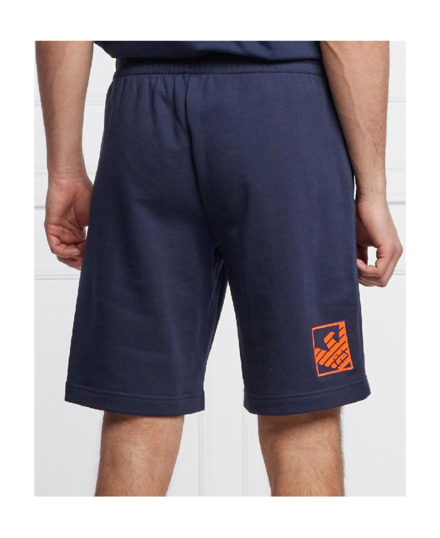 Ea7 Logo Shorts In Black