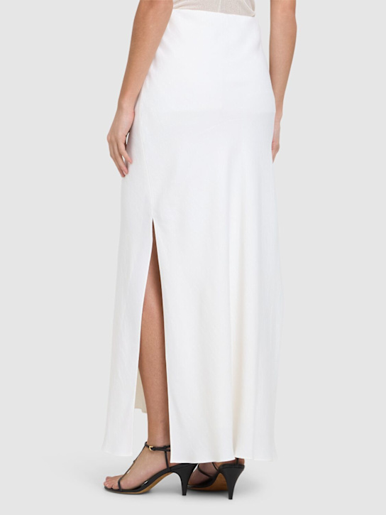 Shop Brunello Cucinelli Skirt With Side Slit