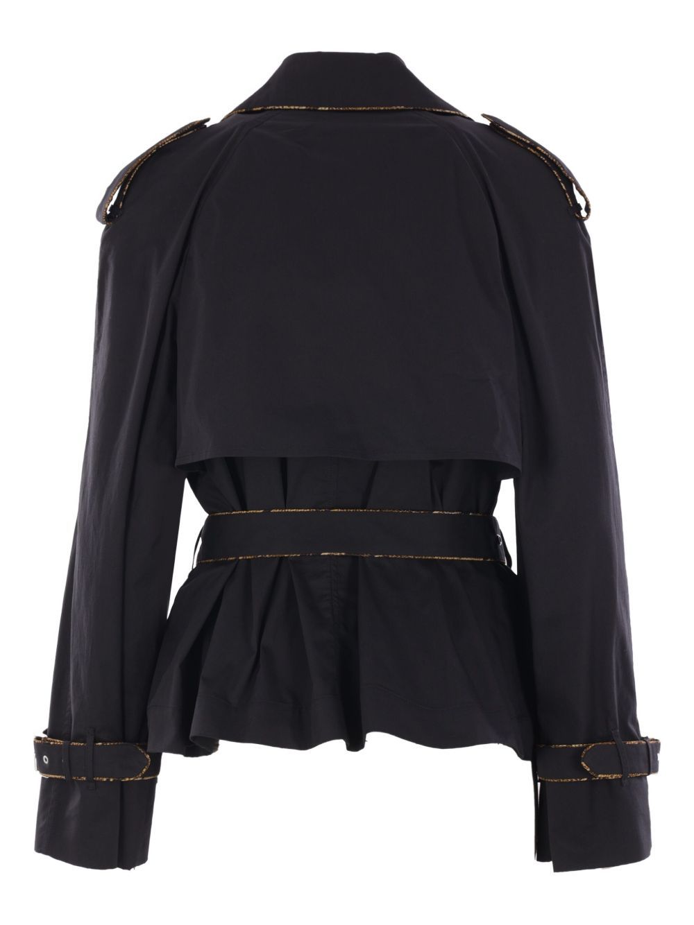 Dries Van Noten Long Sleeve Coat In Blue