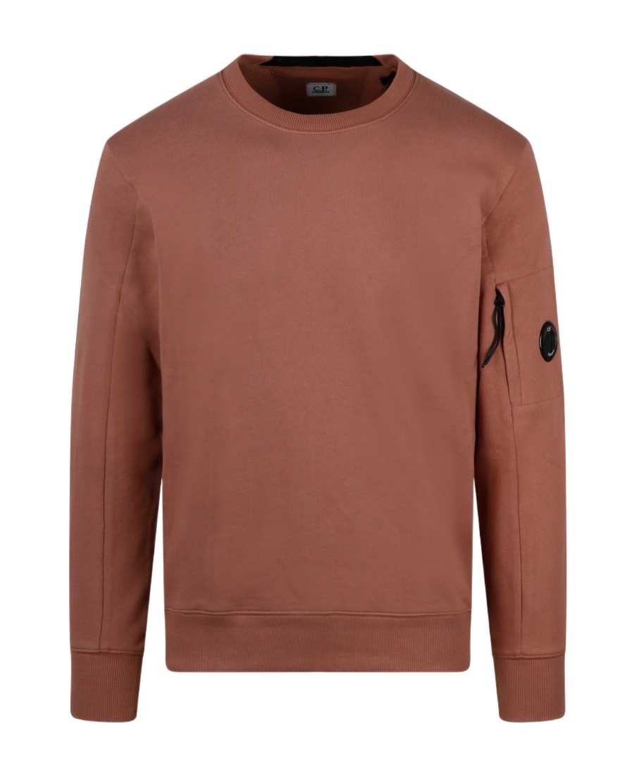 C.p. Company Long-sleeve Cotton Sweatshirt In Brown