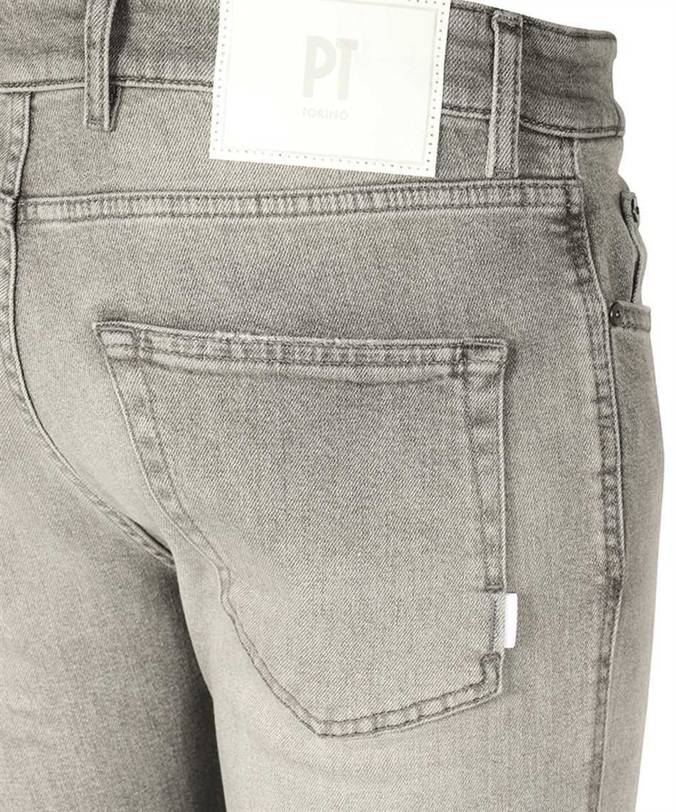 Pt Torino Logo Jeans In Gray