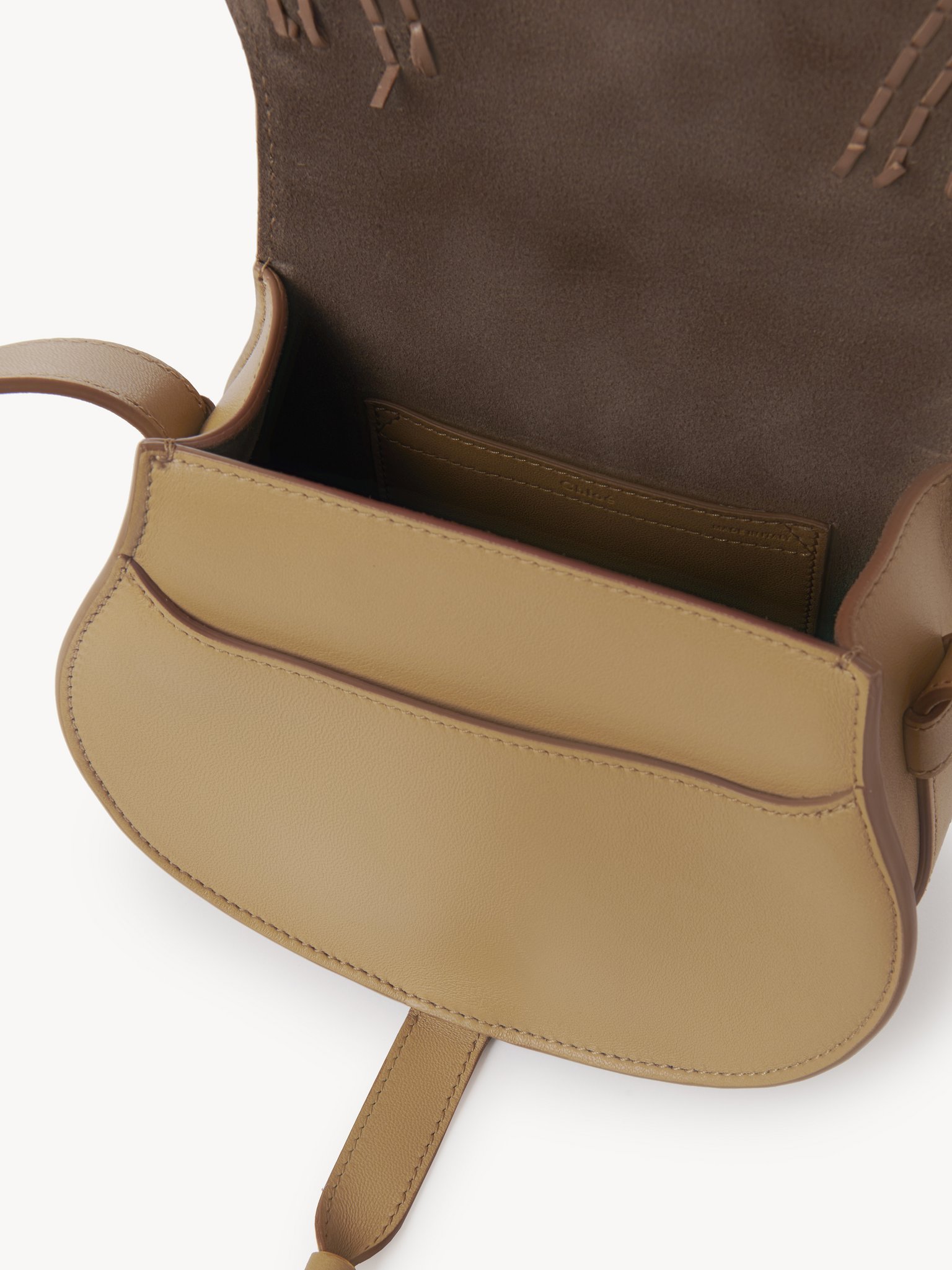 Chloé Small Marcie Leather Bag In Green