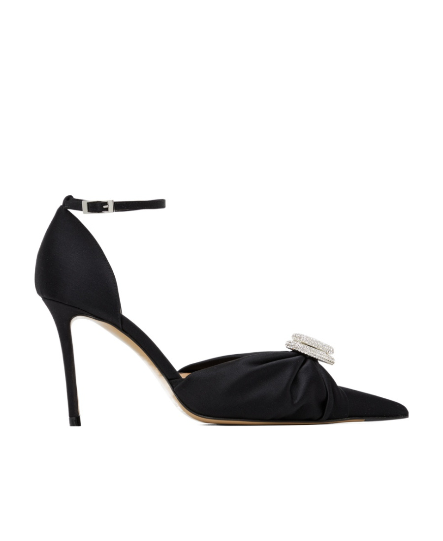 Mach&mach Double Heart-shaped High Heels In Black