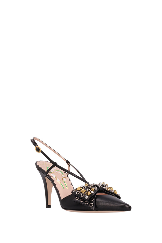 Valentino Pointed High-heeled Sandals In Black
