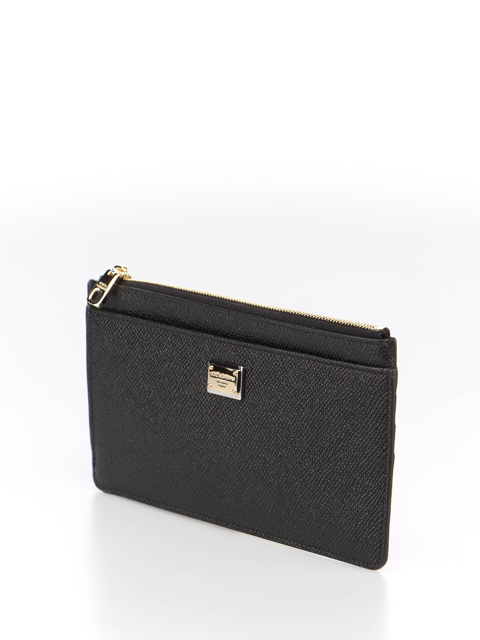 Dolce & Gabbana Dolce&gabbana Dauphine Zipped Card Holder In Black
