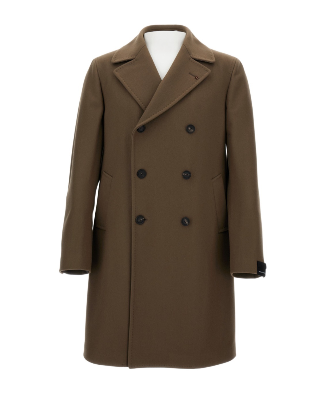 Tagliatore Long Sleeve Coat In Green