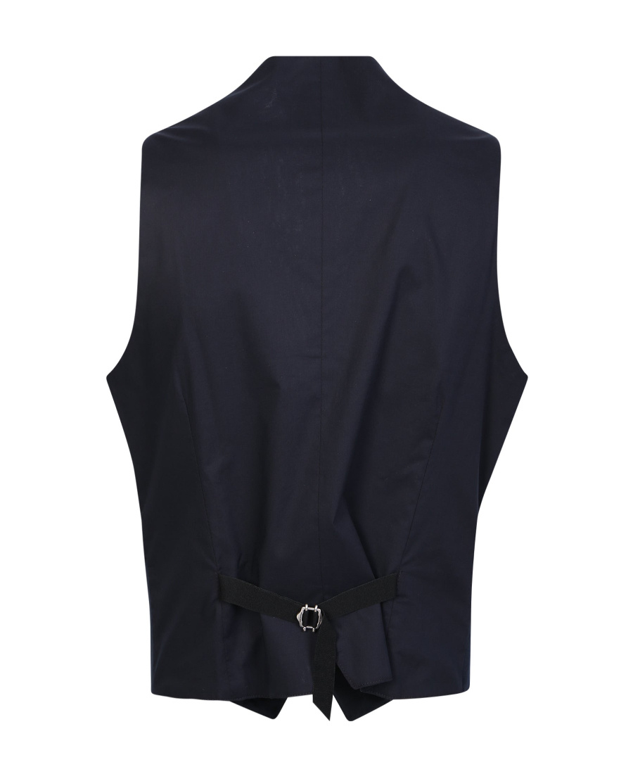 Shop Tagliatore Logo Vest In Black