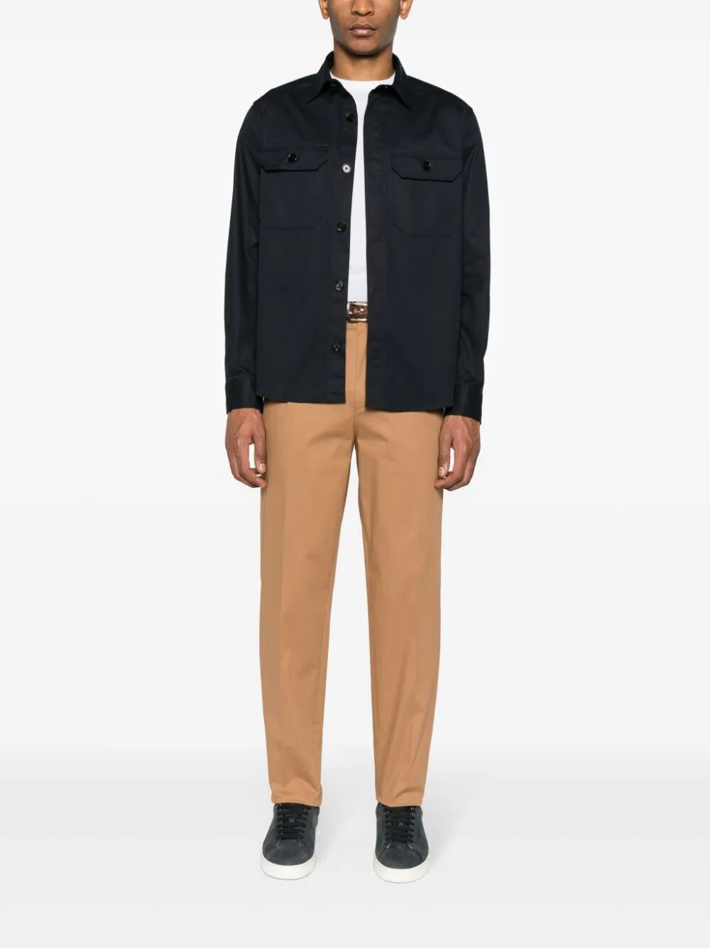 ZEGNA BELT RING CASUAL PANTS
