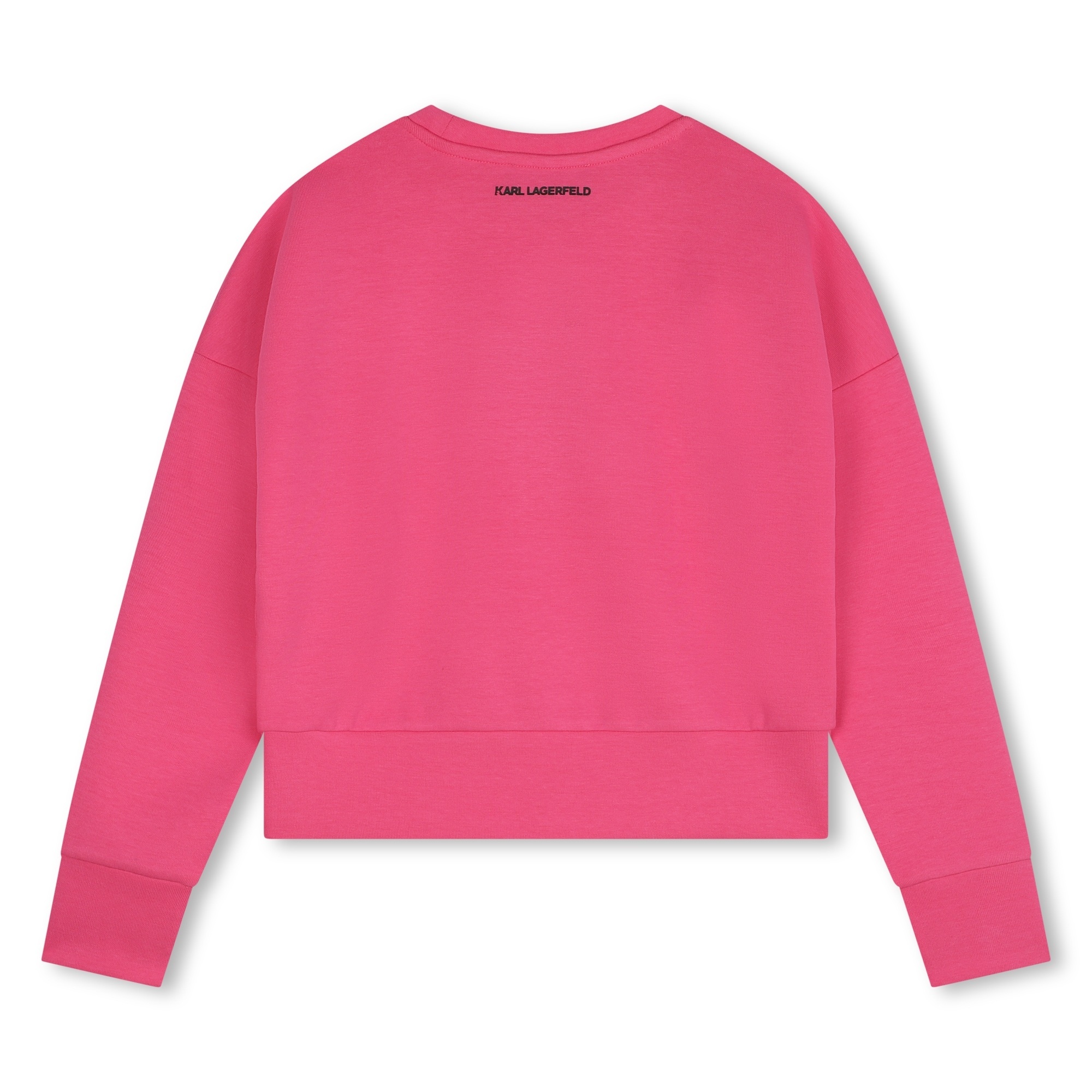 Shop Karl Lagerfeld Round-neck Sweater In Pink