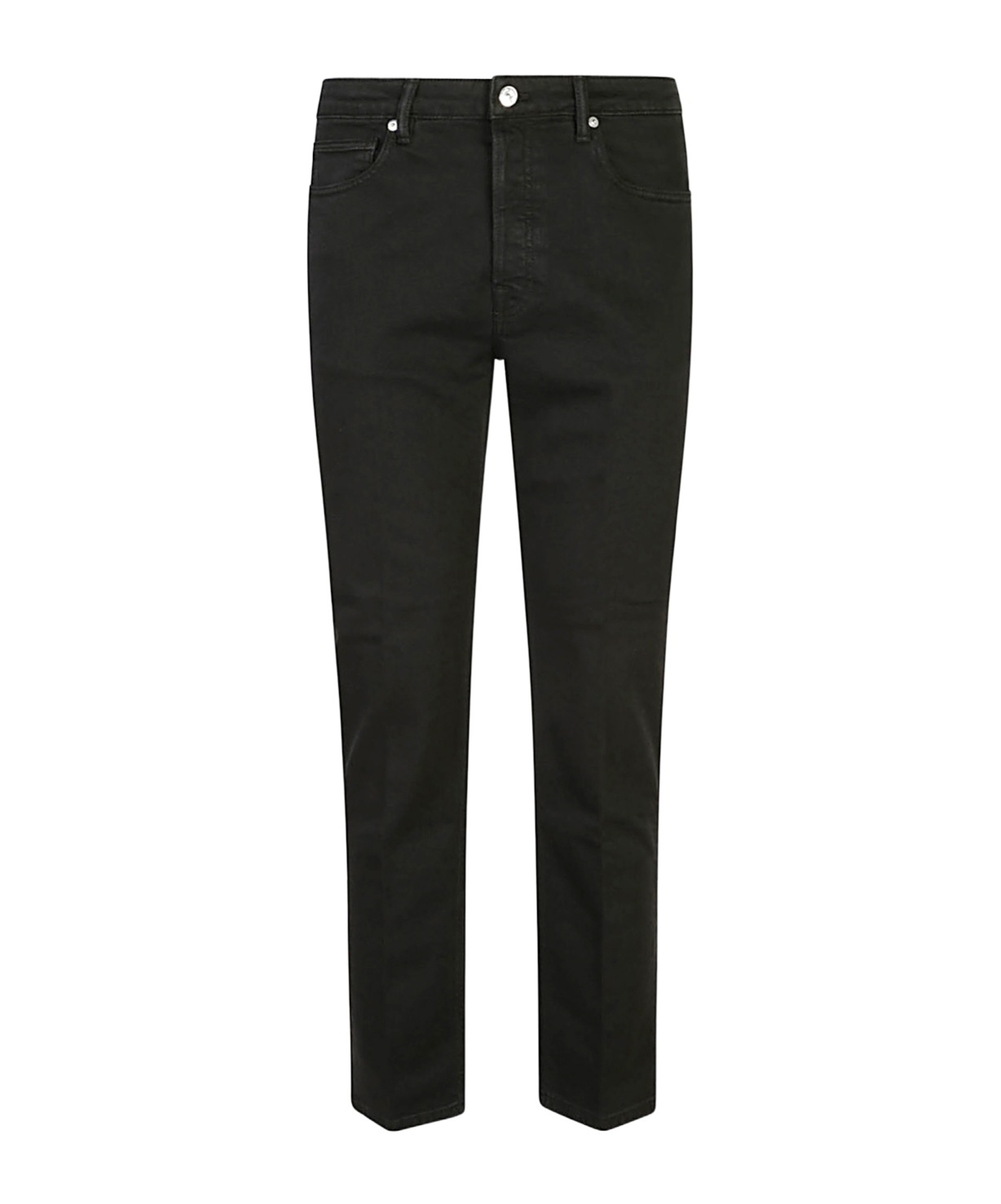 Nine In The Morning Classic Black Straight Leg Jeans In Black