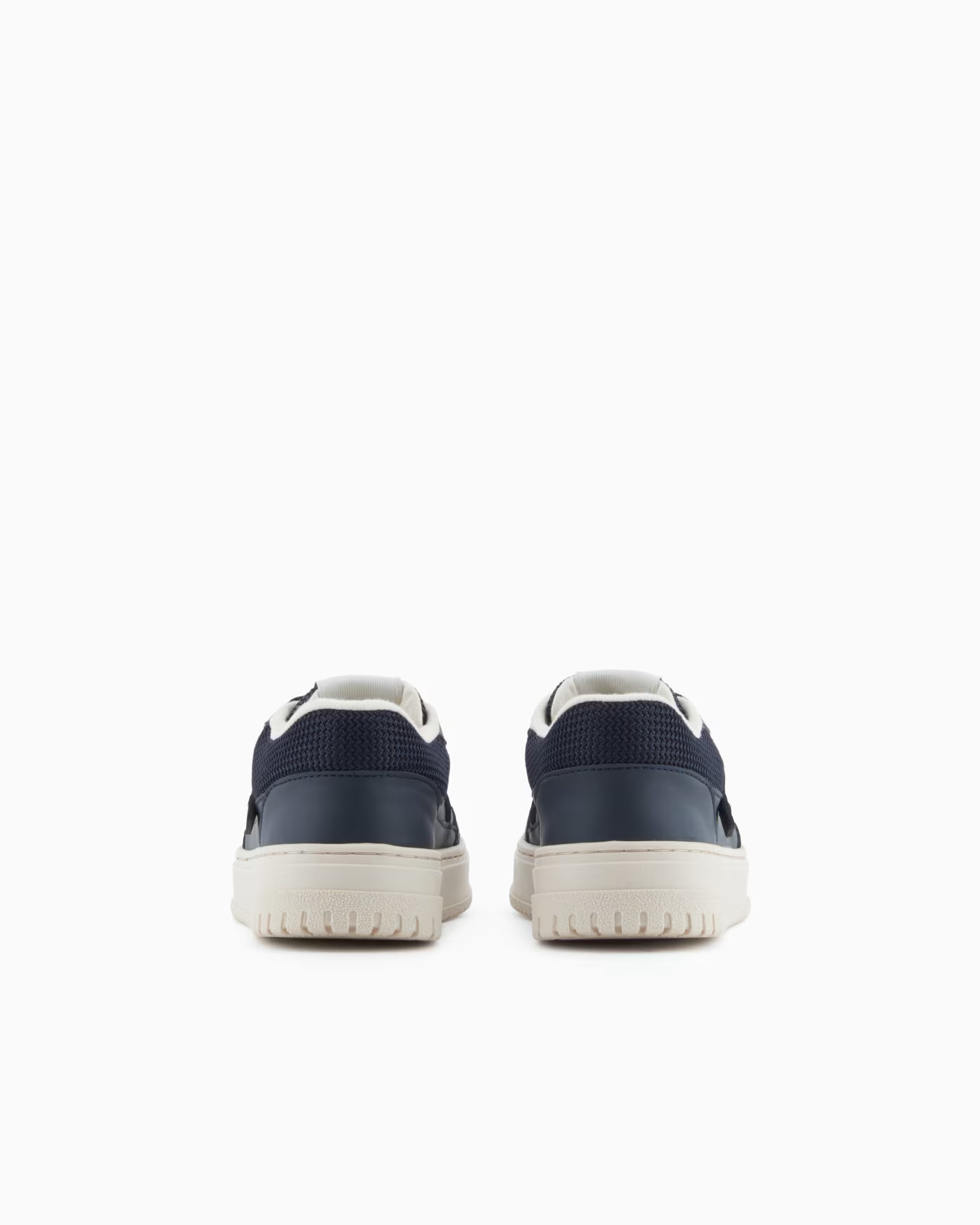 Emporio Armani Lace Up Sneakers In Blue
