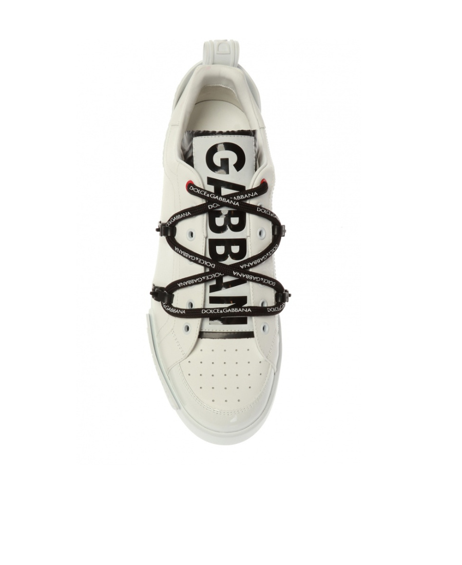 Dolce & Gabbana Dolce And Gabbana White Insert Portofino Sneakers In White