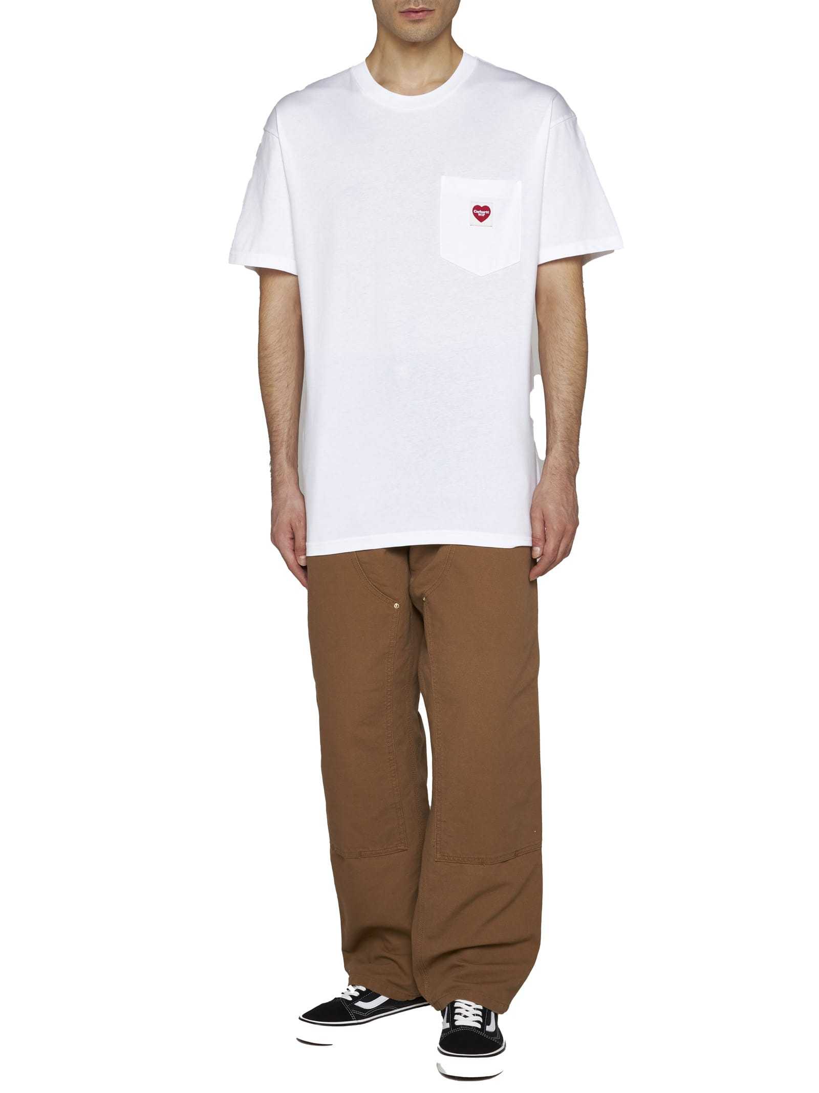 Carhartt Belt-loop Casual Pants In Brown