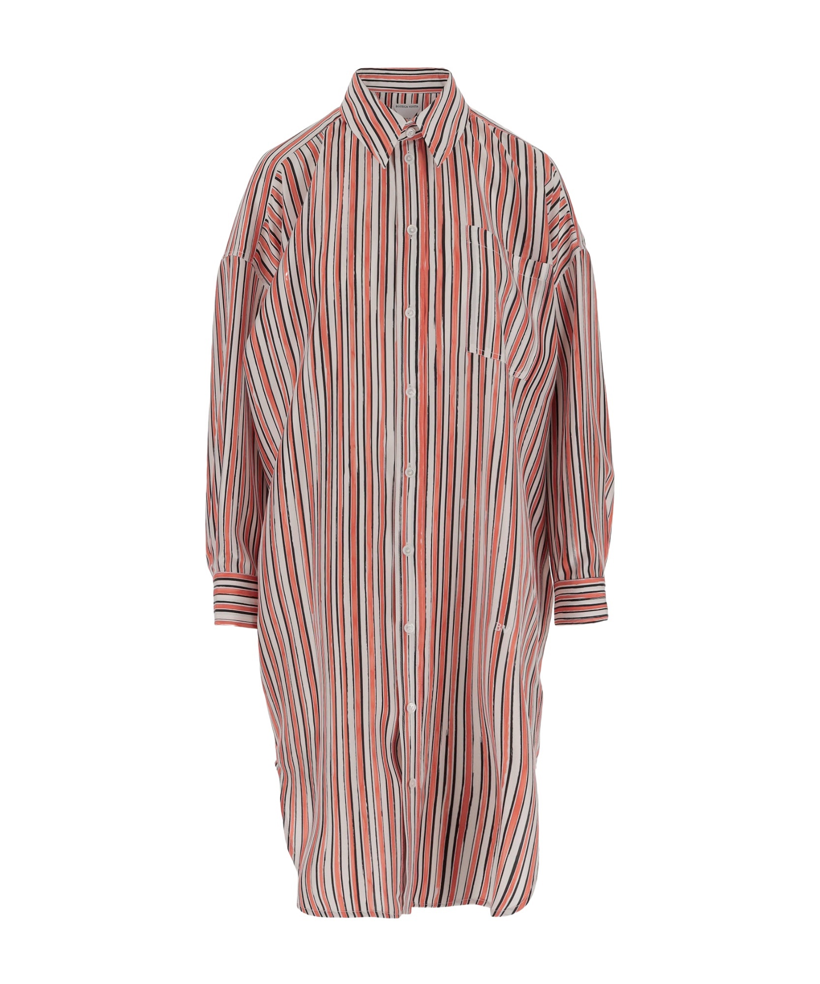Bottega Veneta Shirt Dress In Multicolor