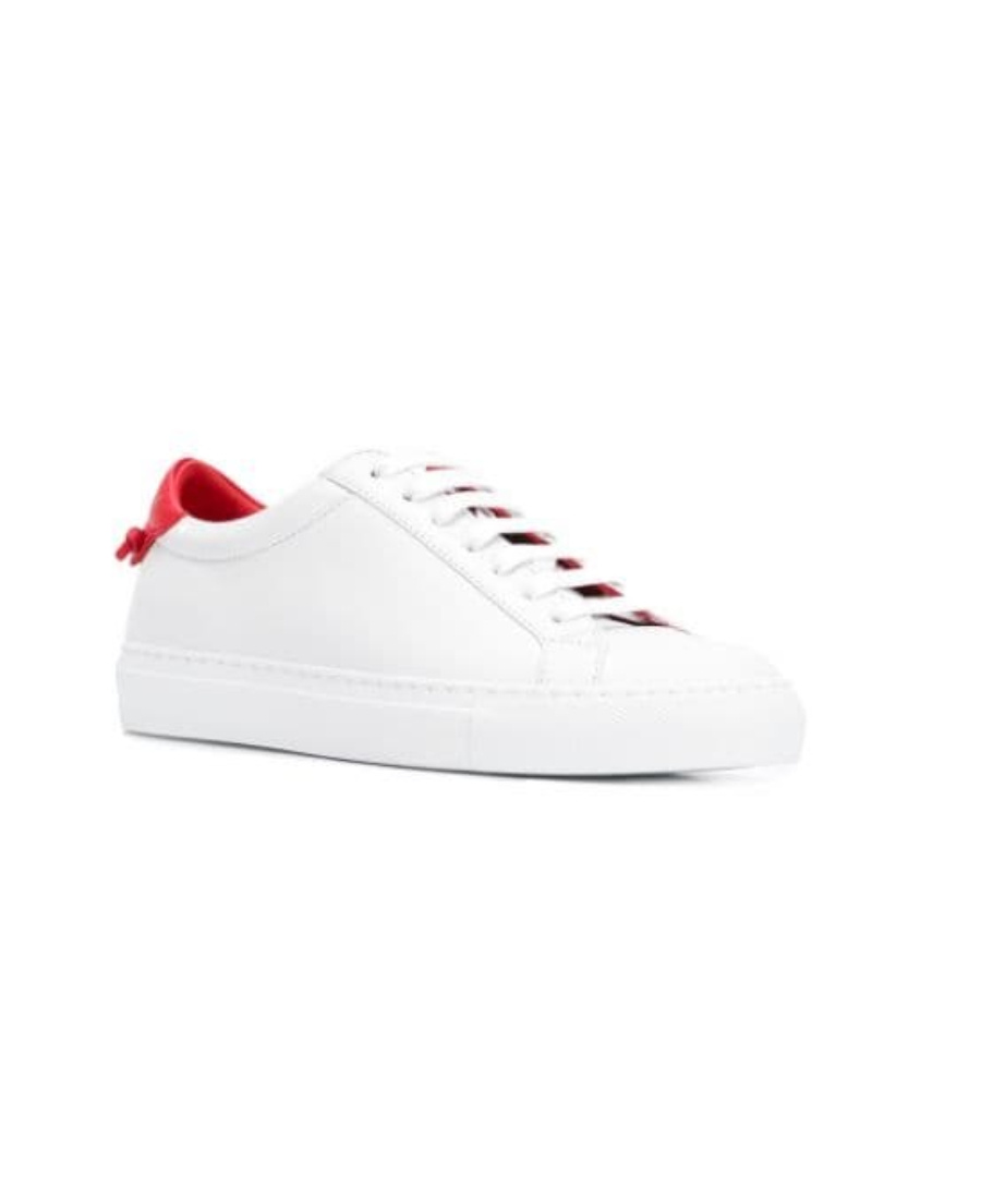 Givenchy Contrast-heel Low-top Sneakers In White