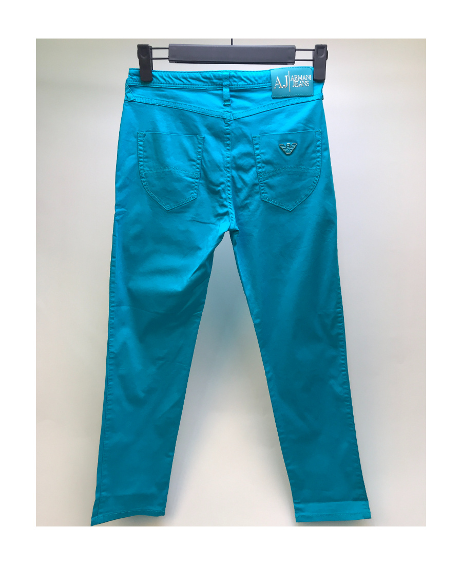 Shop Armani Jeans Logo Details Jeans In Blue