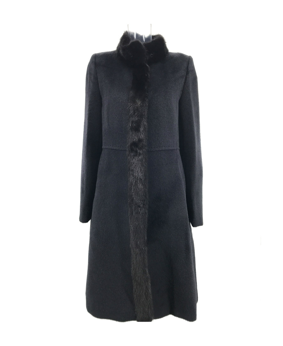 Max Mara Long-sleeved Coat In Black