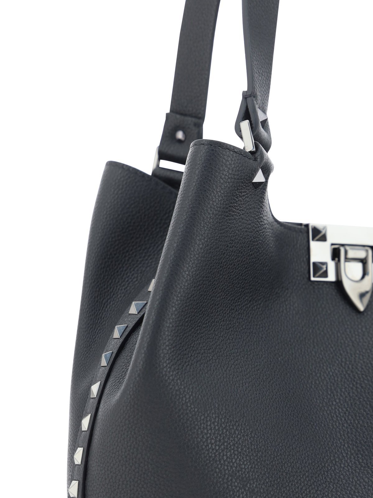 Valentino Shoulder Bag With Studded Detailing And Metal Hardware In No