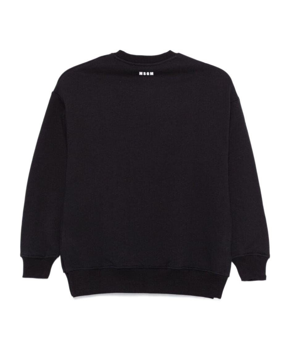 Msgm Logo-print Sweatshirt In Black