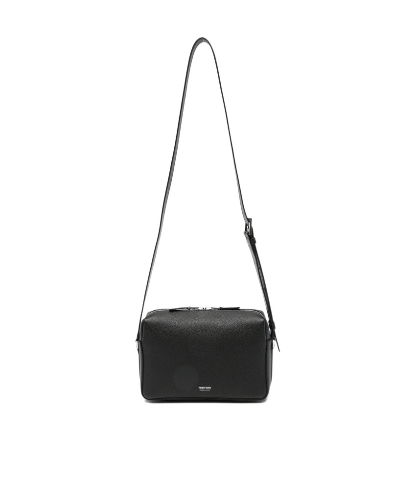 Tom Ford Zippered Shoulder Bag In Black