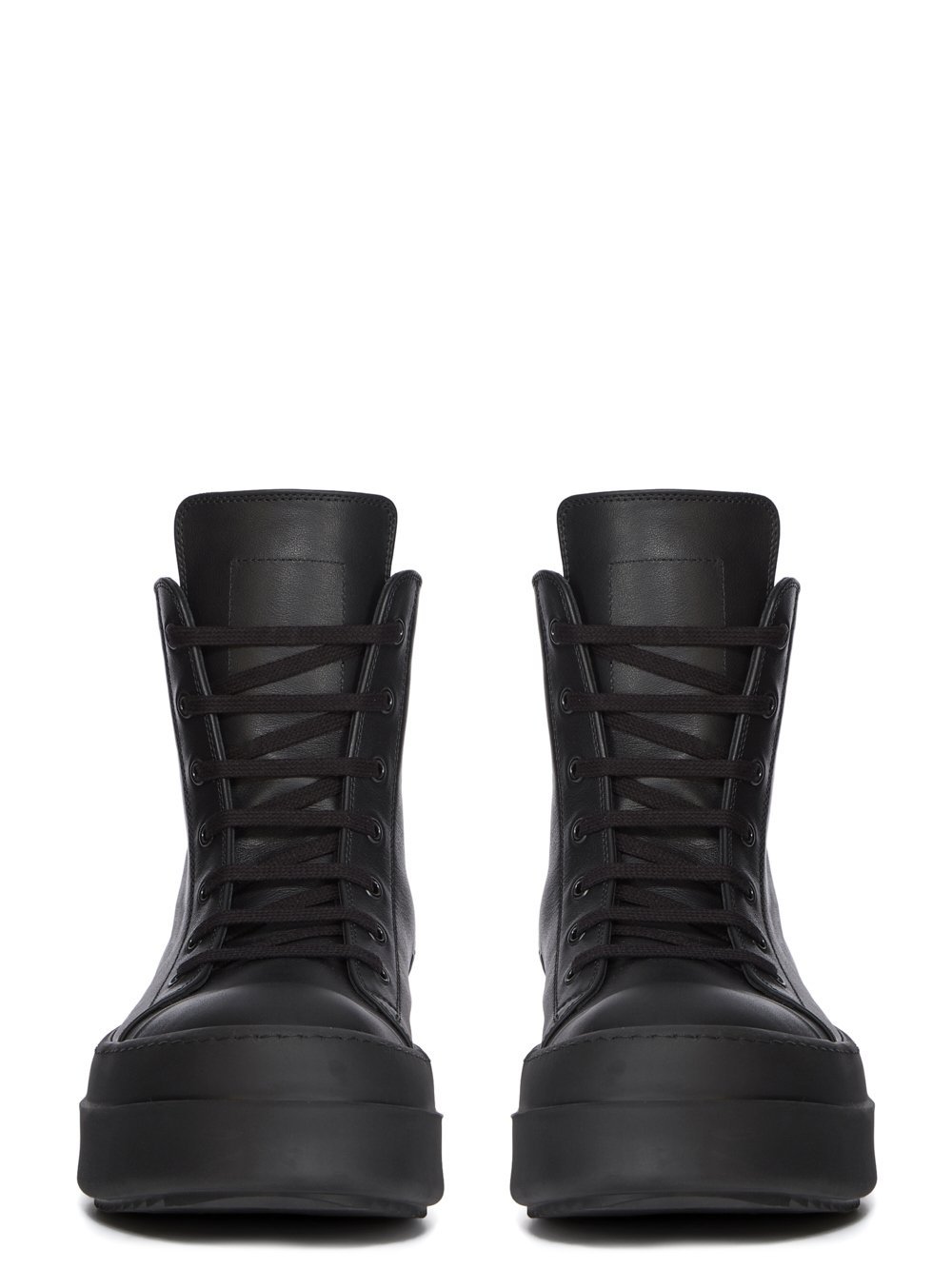Rick Owens Round-toed Ankle Boots In Black