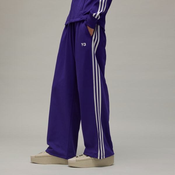 Y-3 3-stripes Track Sweatpants In Blue