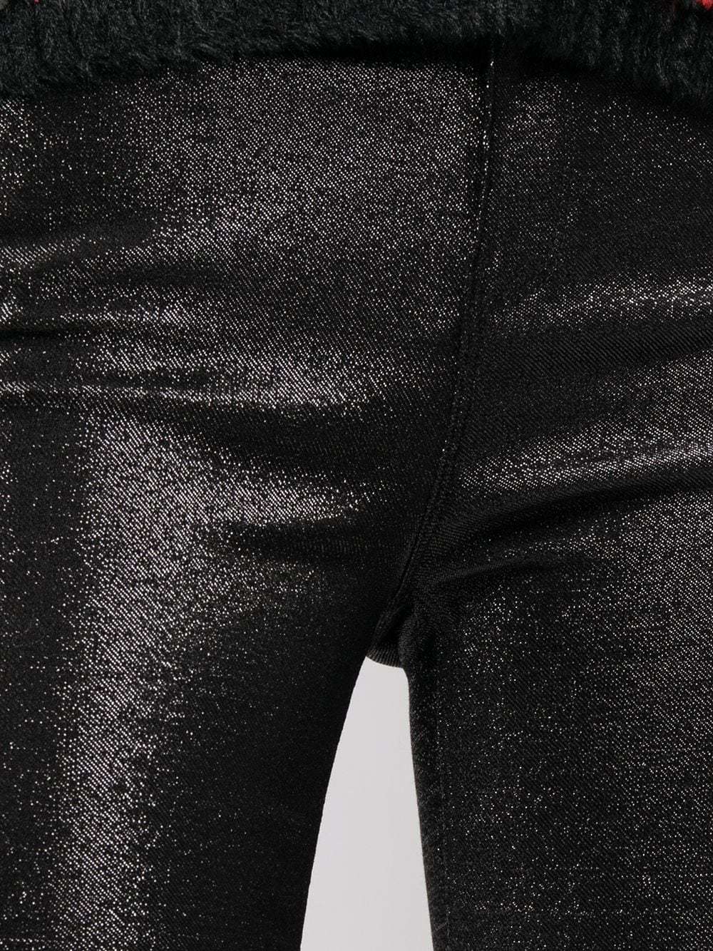 Rta Black Madrid Sequined Skinny Casual Pants In Black