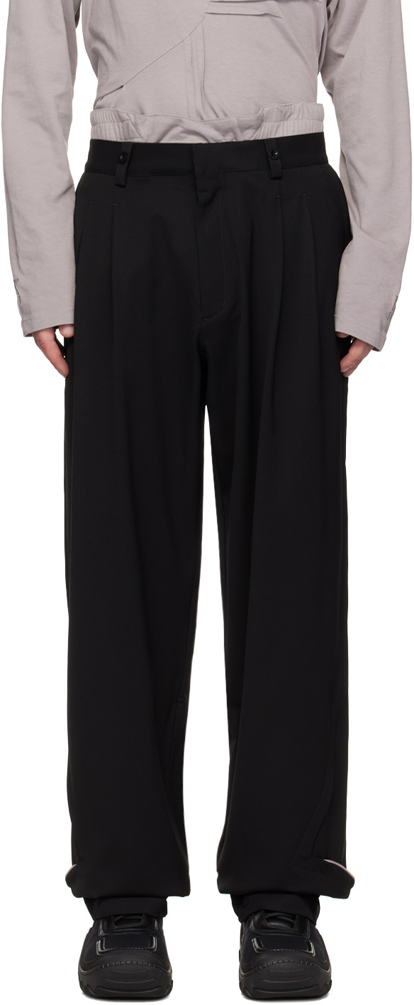 Kiko Kostadinov Belt-loop Casual Pants In Black