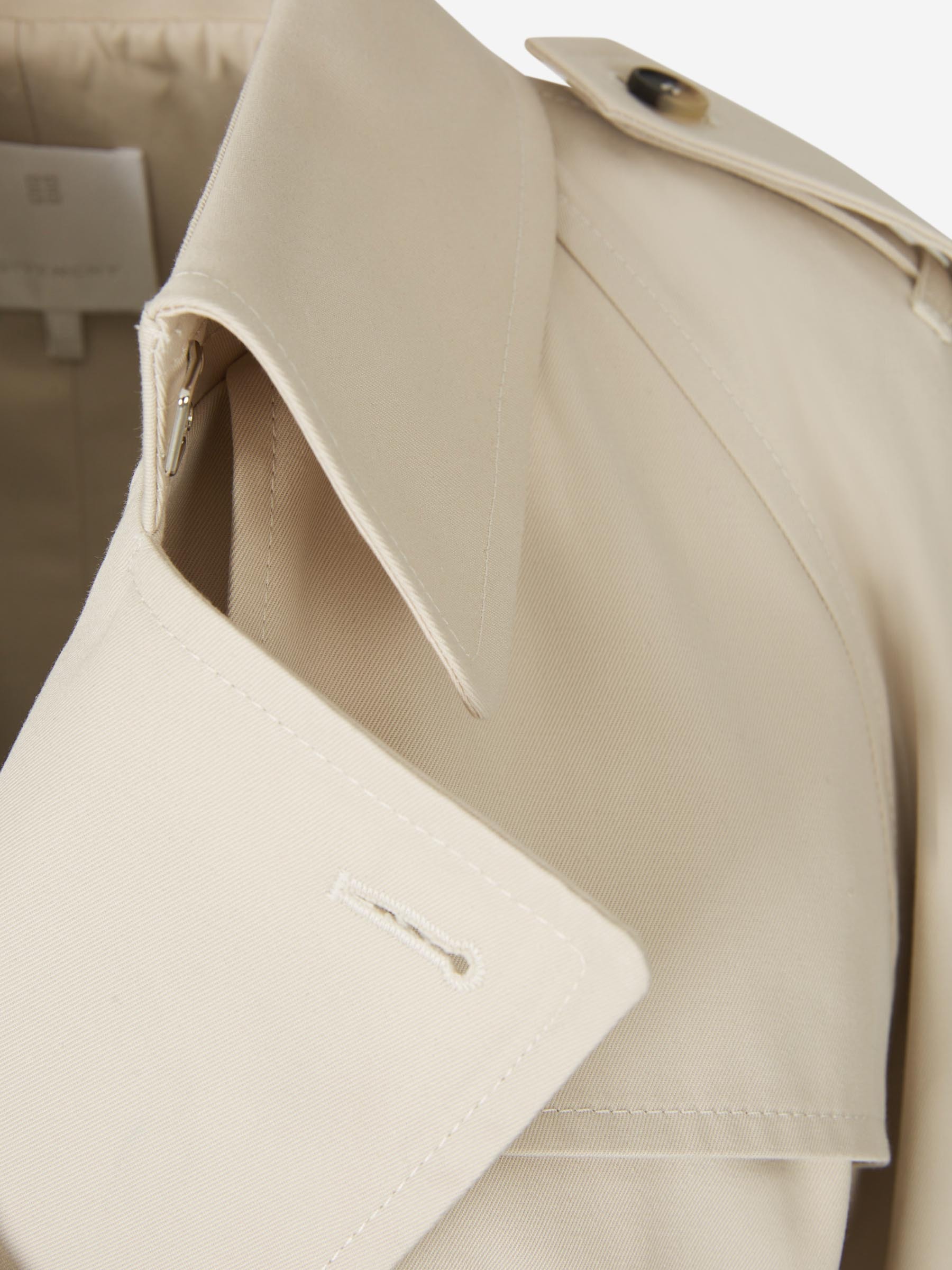 Givenchy Double-breasted Trench Coat In White