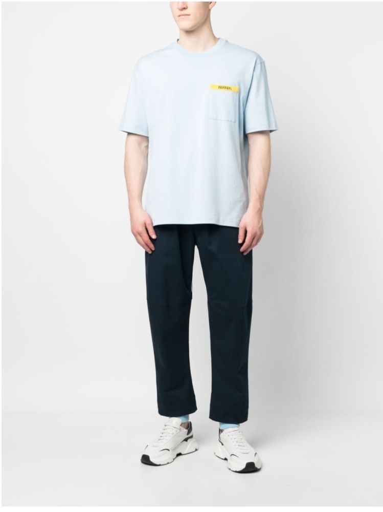 Ferrari Logo Short-sleeved T-shirt In White