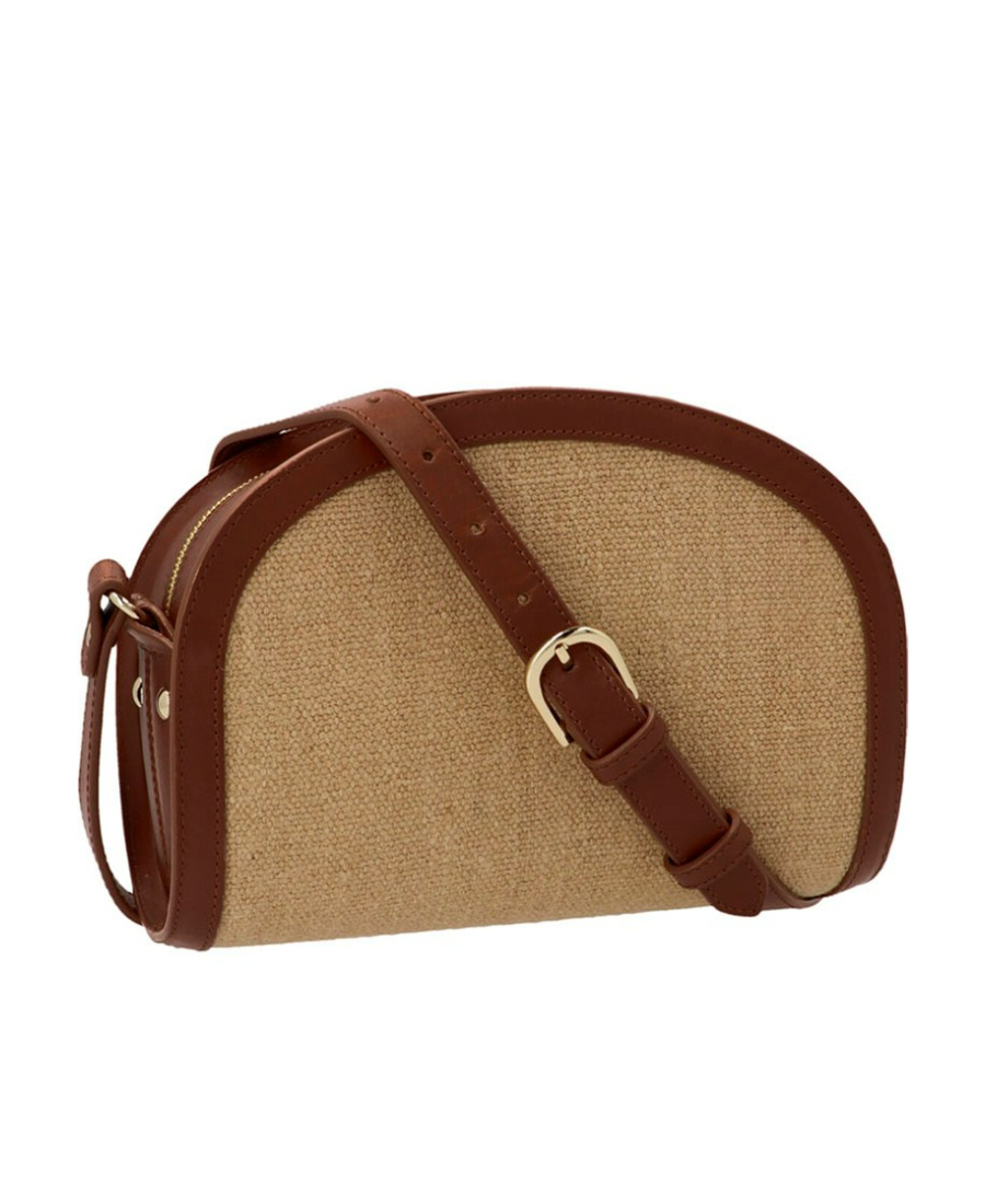 Apc Demi-lune Crossbody Bag In Brown
