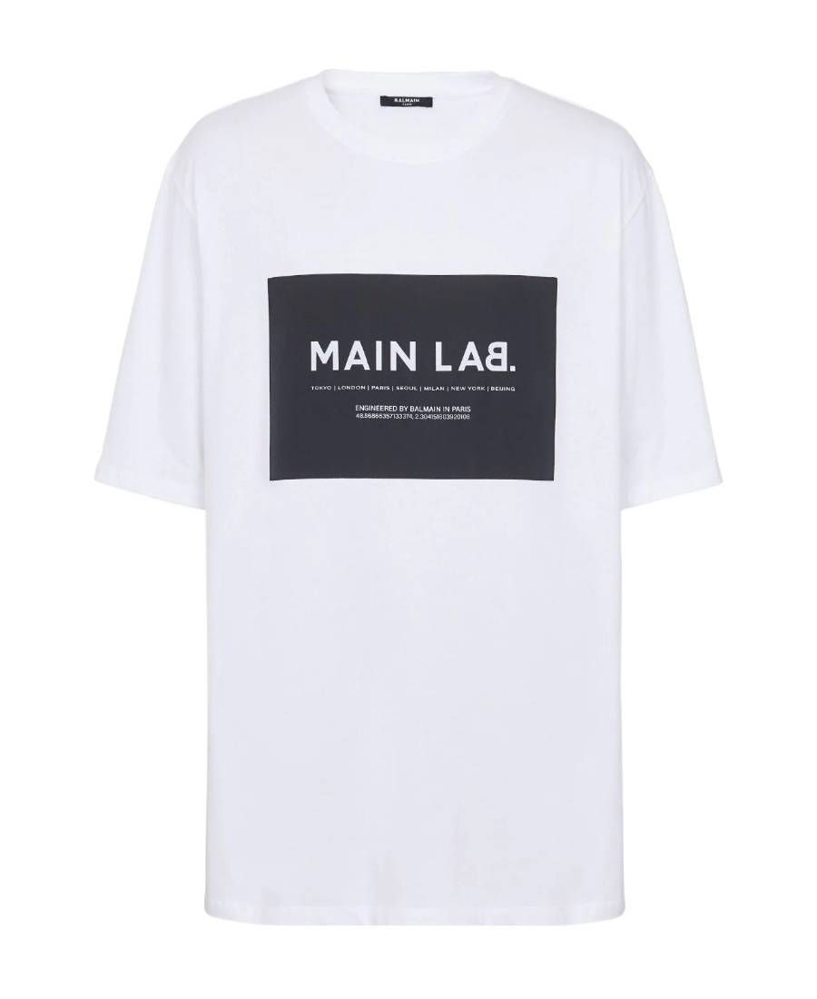 BALMAIN MAIN LAB LABEL T-SHIRT
