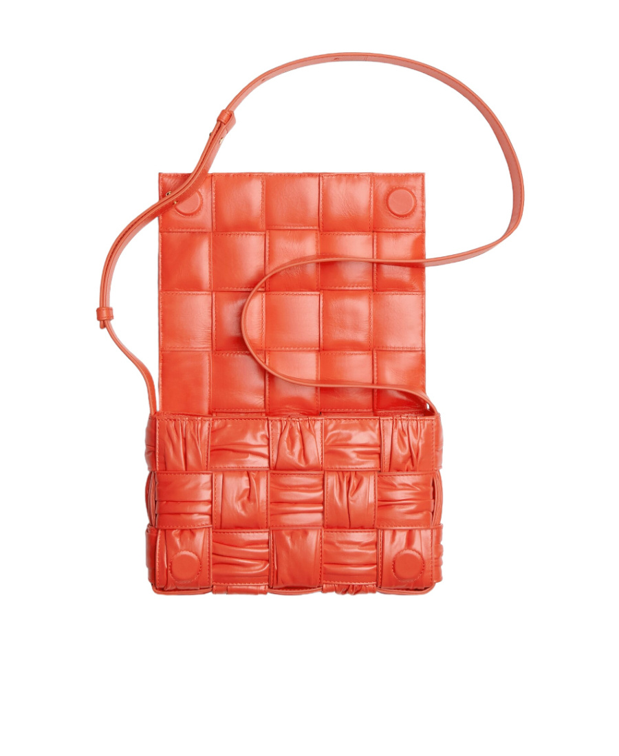 Bottega Veneta Cassette Cross-body Bag In Red