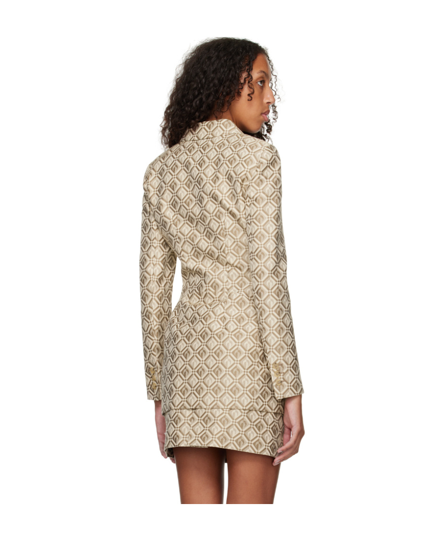 MARINE SERRE JACQUARD SUIT COAT