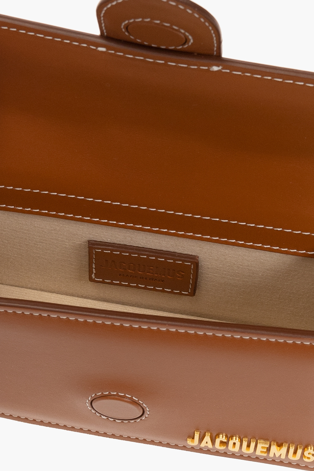 Jacquemus Long Rectangular Shoulder Bag With Adjustable Strap In Brown