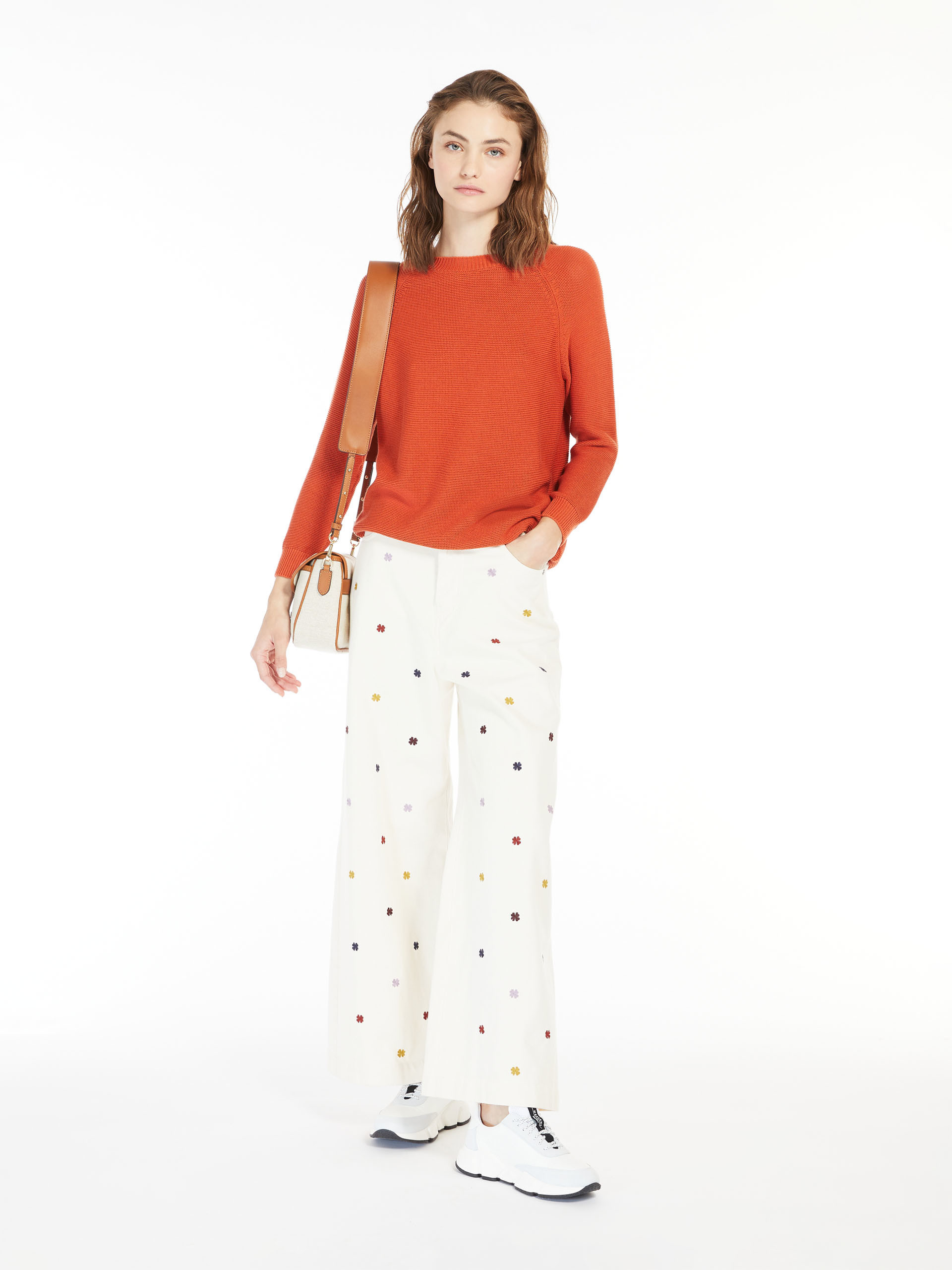 Weekend Max Mara Wide Round Neck Sweater In Red
