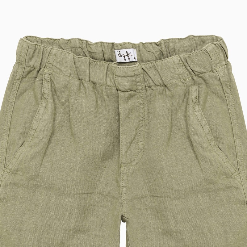 Il Gufo Long-sleeved Shirt And Shorts Suit In Nude