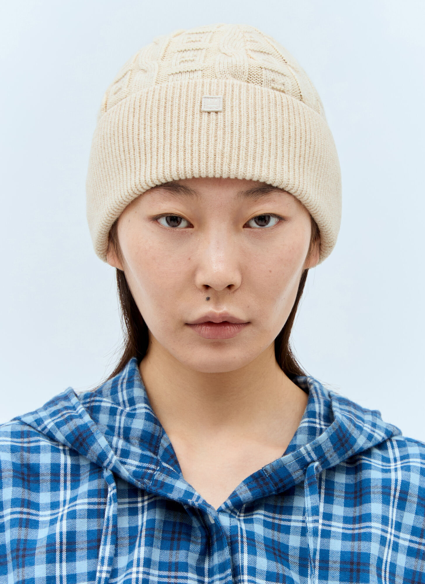 Acne Studios Flanged Hat In Nude