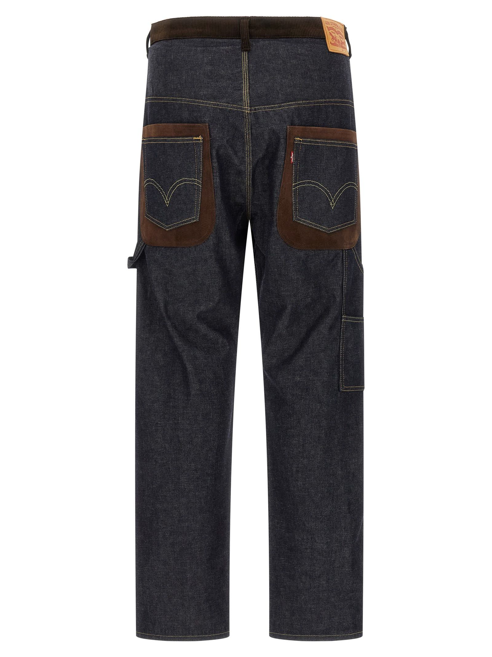 Junya Watanabe Belt Loop Denim Trousers In Black
