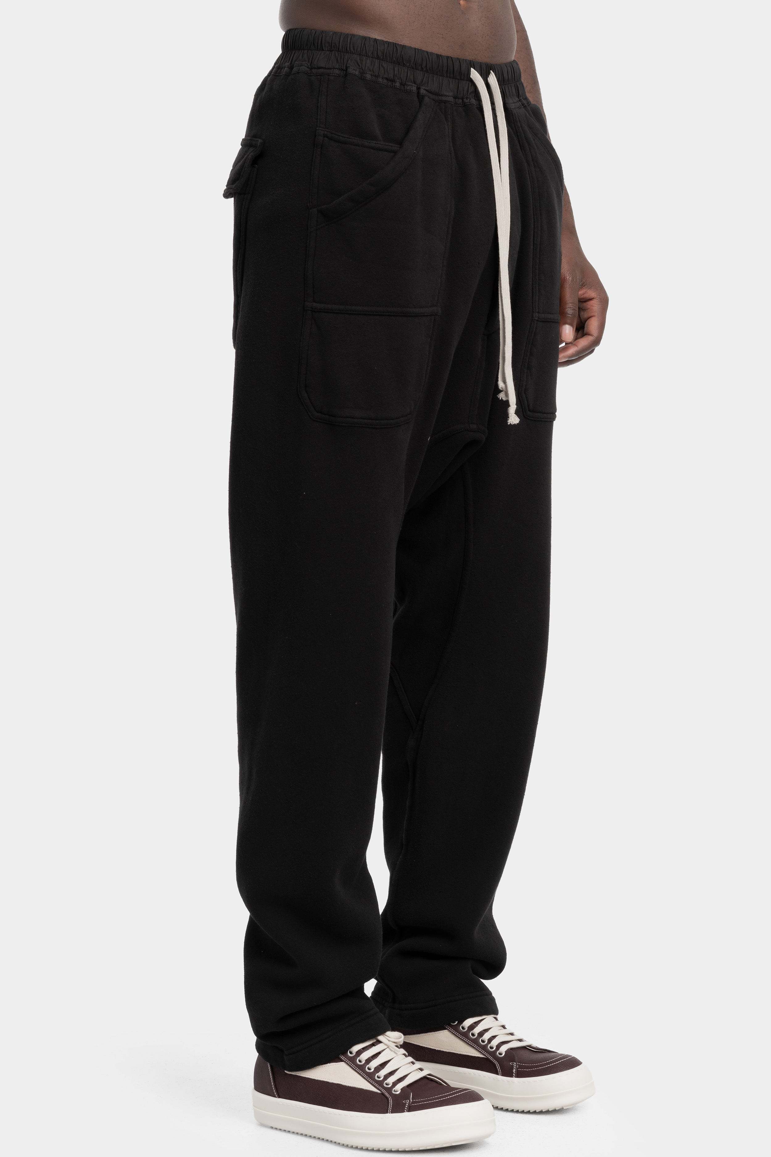Rick Owens Drkshdw Workwear Drawstring Pants In Black