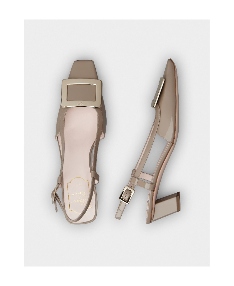 Roger Vivier Belle Vivier High-heeled Sandals In Brown