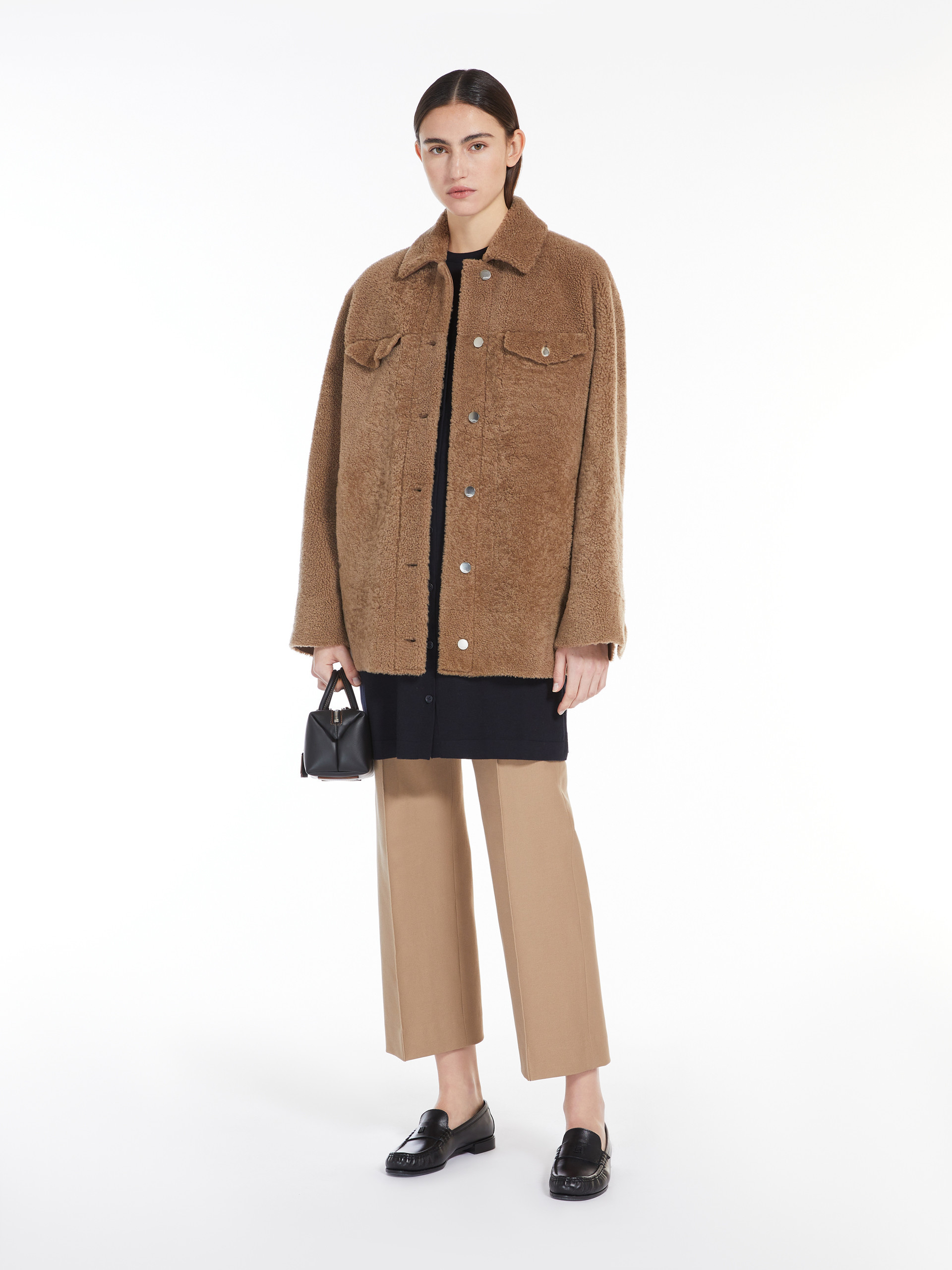 Shop Max Mara Wool Cardigan In Black