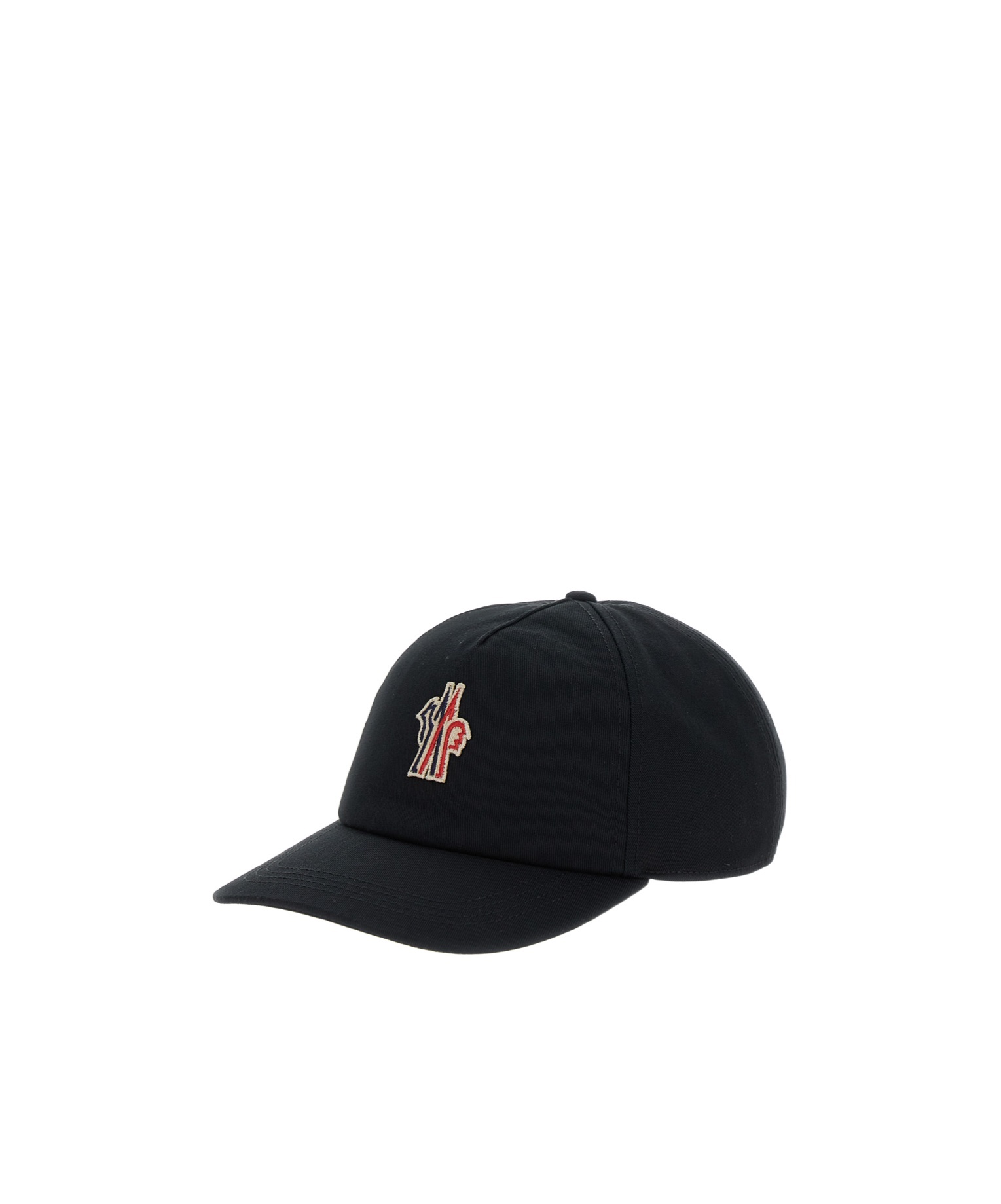 Shop Moncler Gabardine Baseball Cap In Black