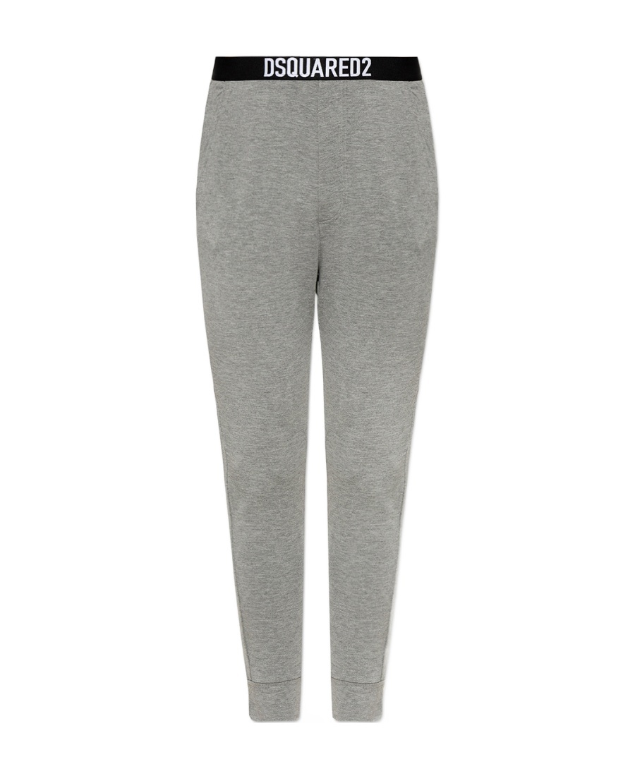 Dsquared2 Logo Trousers In Gray