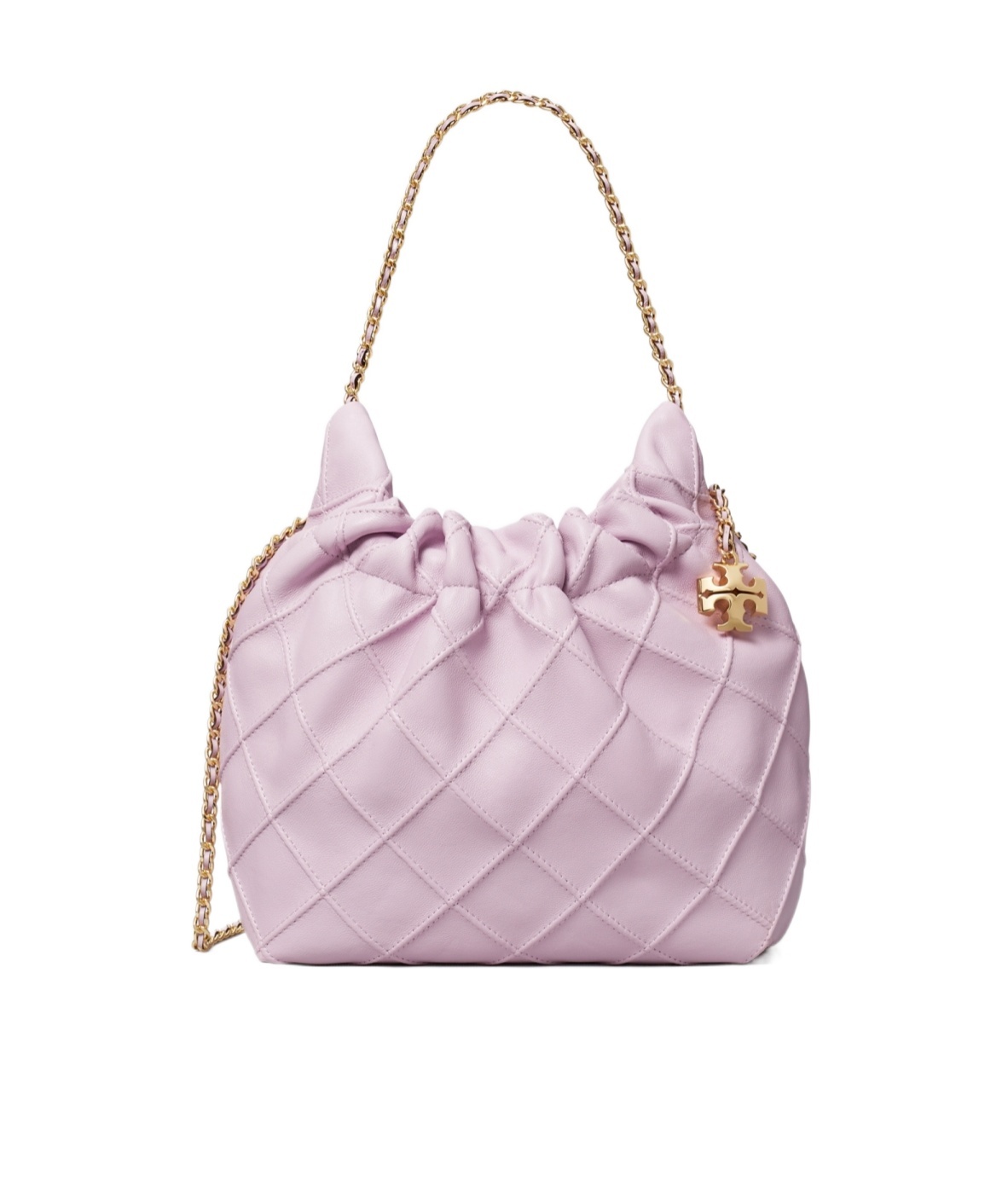 Tory Burch Mini Fleming Soft Hobo Bag In Pink